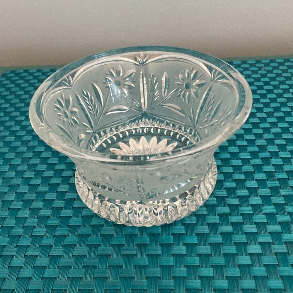 Crystal Candy Bowl Made in Germany Vintage NOS
